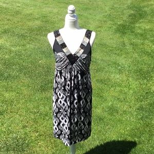 EUC black and white summer dress
